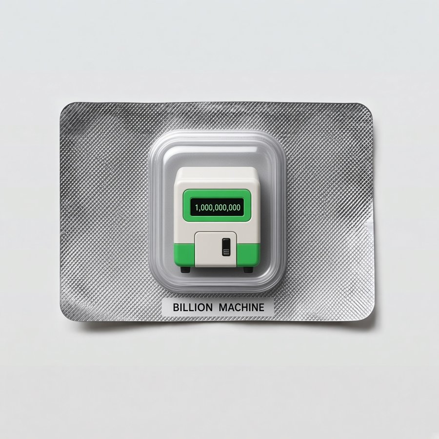 Billion Machine sealed in its blister pack